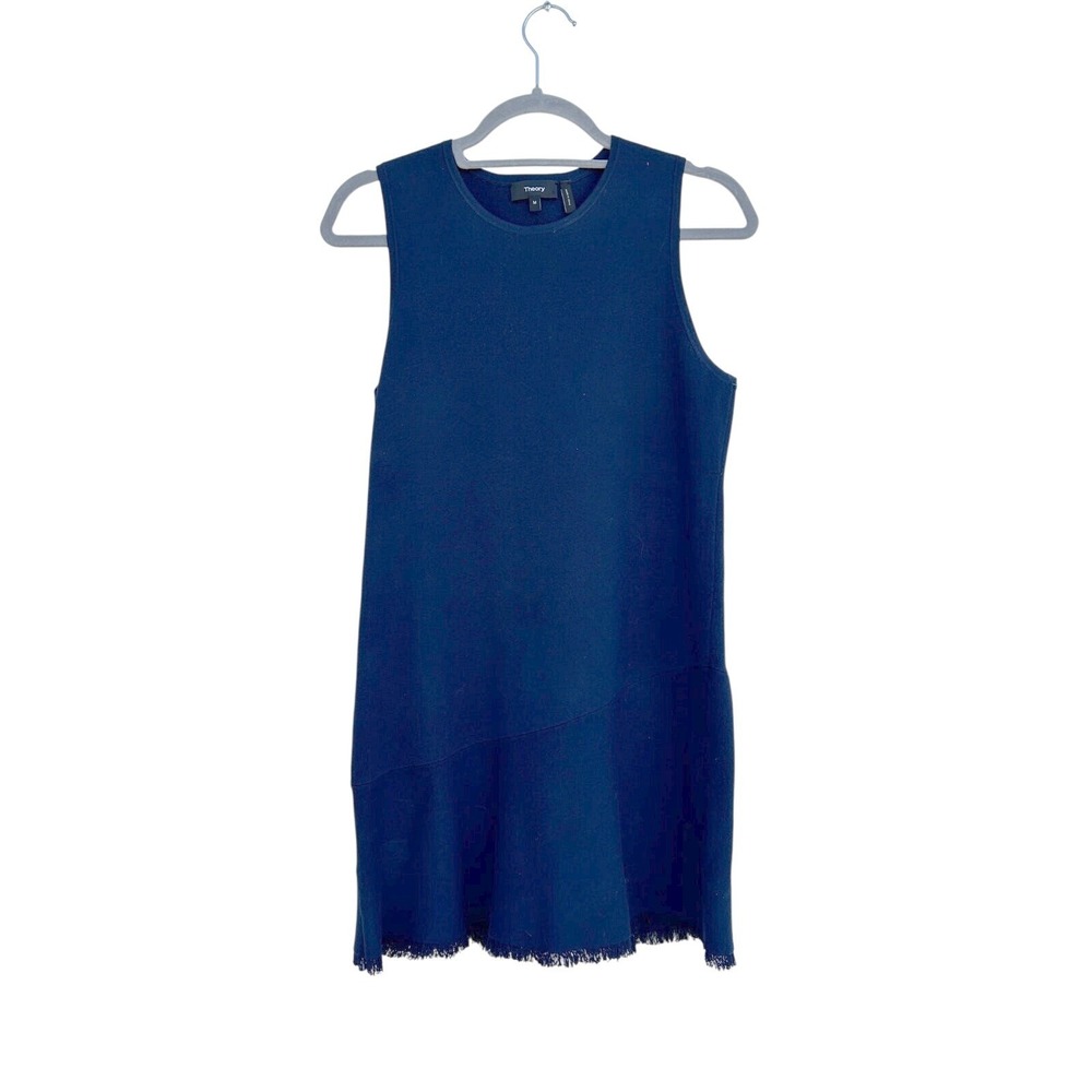 Theory Mini Dress, Navy Blue, Sleeveless, Sheath, Size M‎
